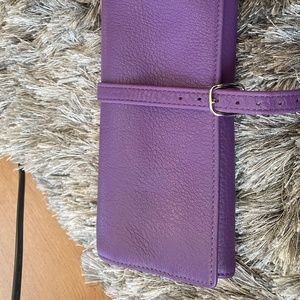 Purple Leather Jewlery Case